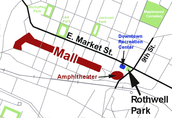 Map to Rothwell Park