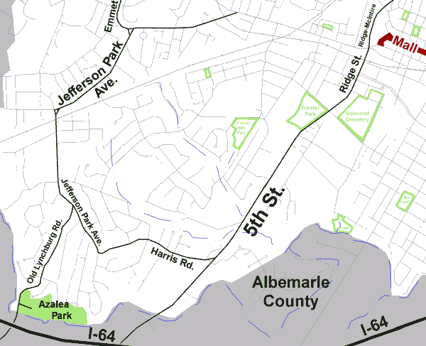 Map to Azalea Park