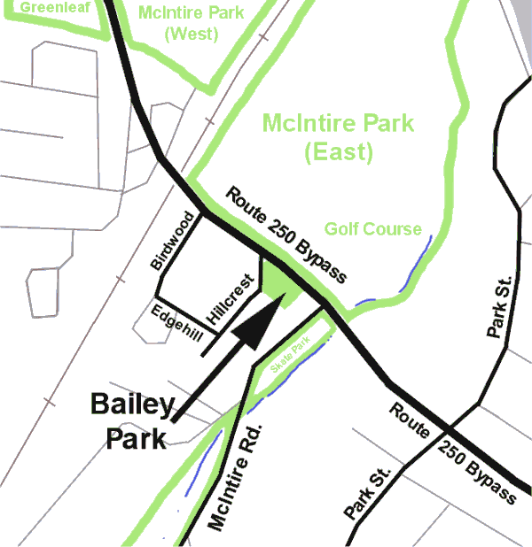 Map to Bailey Park