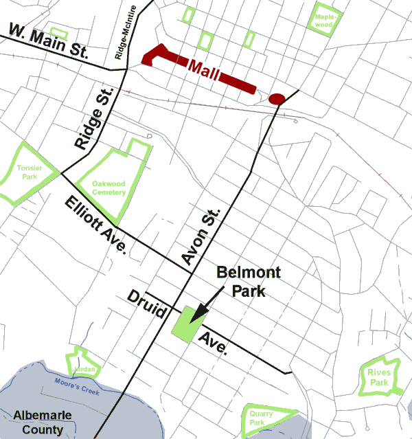 Map to Belmont Park